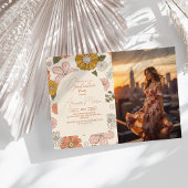 Foto Retro Groovy 70's Theme Afstuderen Kaart