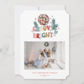 Foto Retro Kerst Kaart (Voorkant)