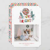 Foto Retro Kerst Kaart (Voorkant / Achterkant)