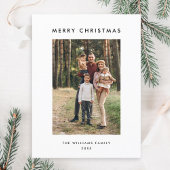 Foto Retro Kerst Plaid Groet Vakantie Briefkaart