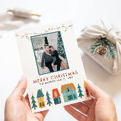 Foto Retro Kerstkaarten Feestdagenkaart