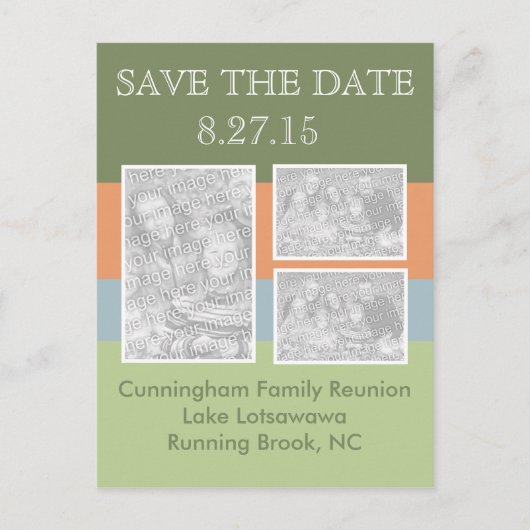 Foto Reunion Save the Date Aankondigingskaart (Voorkant)