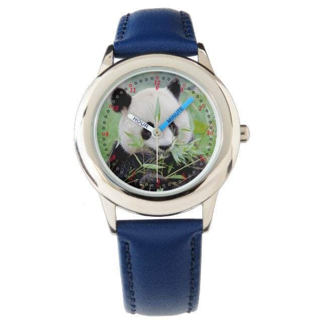 Foto: reuzenpanda, dieren 0385. horloge (Voorkant)