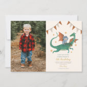 Foto Ridder en Draak Koninklijke Middeleeuwse Verj Kaart (Voorkant)