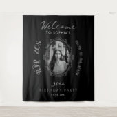 Foto RIP 20er jaren 30e verjaardagsfeest Welkom Ac Wandkleed (Voorkant)