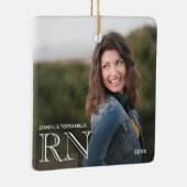 Foto RN Nurse Keramisch Ornament (Rechts)