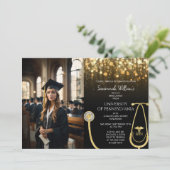 Foto RN Verpleegkunde Goud Afstuderen Celebration Kaart (Staand voorkant)