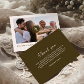 Foto Rococo Bloemen Antiek Lijst bruiloft Bedankkaart