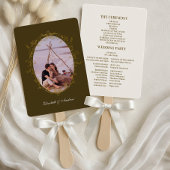 Foto Rococo Bloemen Antiek Lijst bruiloft Handwaaier