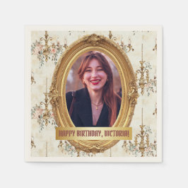 Foto Rococo Soft Renaissance Gouden Verjaardagsfee Servet