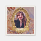 Foto Rococo zachte renaissance gouden bruidsdouche Servet (Voorkant)