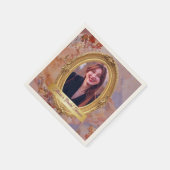 Foto Rococo zachte renaissance gouden bruidsdouche Servet (Hoek)