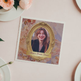 Foto Rococo zachte renaissance gouden bruidsdouche Servet