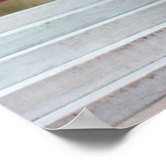 Foto rode deur poster (Hoek)