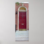 Foto rode deur poster (Voorkant)