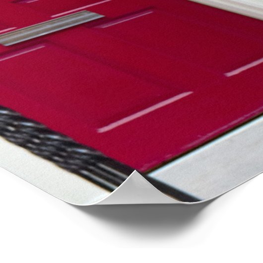 Foto rode deur poster (Hoek)