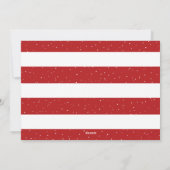 Foto: Rode en Witte Kerst Feestdagenkaart (Achterkant)