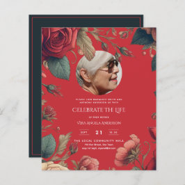 FOTO Rode rozen Viering van het leven Begrafenisge