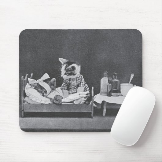  foto - Roep zurse Kat, Muismat (Met muis)