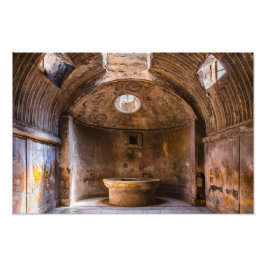 Foto: Roman Baths - Ancient Pompeii, Italië Foto Afdruk