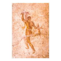 Foto: Roman Fresco, Ancient Pompeii, Italië
