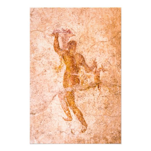 Foto: Roman Fresco, Ancient Pompeii, Italië Foto Afdruk (Voorkant)