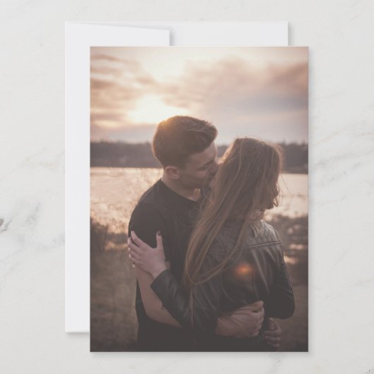 Foto Romance bruiloft Kaart (Voorkant)