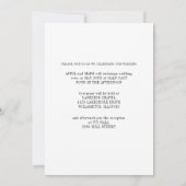 Foto Romance bruiloft Kaart (Achterkant)