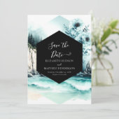Foto Romance Nautische bruiloft Save The Date (Staand voorkant)