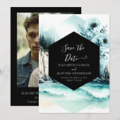 Foto Romance Nautische bruiloft Save The Date (Voorkant / Achterkant)