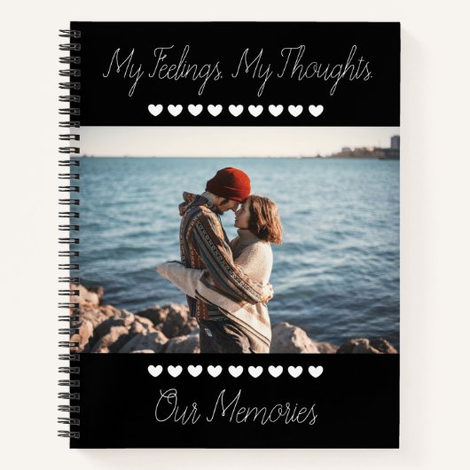 Foto Romantic Diary, Thoughts & Memories Notitieboek (Voorkant)
