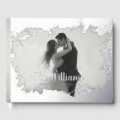 Foto Romantisch Elegant Folie gastenboek gastenboe (Voorkant)