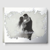 Foto Romantisch Elegant Folie gastenboek gastenboe (Voorkant)