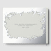 Foto Romantisch Elegant Folie gastenboek gastenboe (Achterkant)