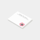 Foto Romantische aangepaste tekst Post-it® Notes (Schuin)