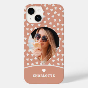 Foto Romantische Liefde Hart Moderne Trendy Meisje Case-Mate iPhone 14 Hoesje
