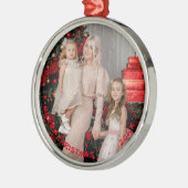 Foto Ronde Kerstversieringen, Aangepaste vakantie Metalen Ornament (Links)