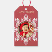  foto Rood Cadeau Labels Cadeaulabel (Voorkant)