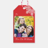  foto Rood Cadeau Labels Cadeaulabel (Voorkant)