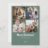 Foto Rood Lelijke trui Kerstmis Feestelijk Patroon Feestdagenkaart (Achterkant)