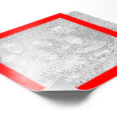 Foto rood Lijst Afdruk (Hoek)