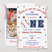 Foto Rookie van het jaar Honkbal Eerste Verjaardag Kaart (Voorkant / Achterkant)