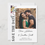 Foto: Roos Burgundy Rustic Fall Wedding Save The Date (Voorkant)