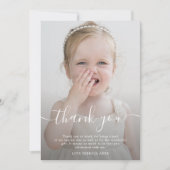 Foto: roos goudglitter ombre bedankkaart (Voorkant)