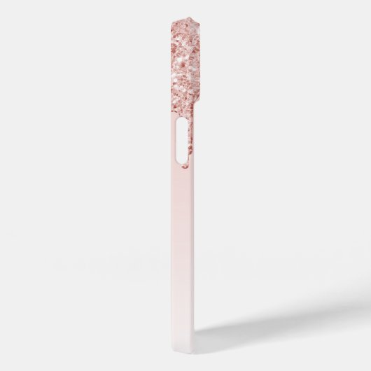 Foto roos goudroze druppels Case-Mate iPhone case (Achterkant / Rechts)