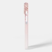 Foto roos goudroze druppels Case-Mate iPhone case (Achterkant / Links)