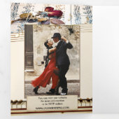 Foto Roos Music Wedding All in One Drieluik Uitnodiging (Binnenzijde eerst)