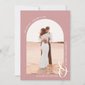 Foto Roos QR Code Weddenschap Save The Date (Voorkant)