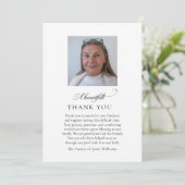 Foto Roukaart Funeral Bedankt Kaart (Staand voorkant)