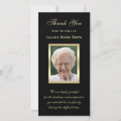 Foto rouwbetuiging dank je wel fotokaart bedankkaart (Voorkant)